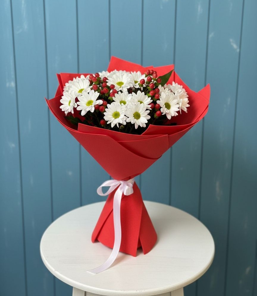 Букет цветов из: Хризантемы в Захарово Одинцовского района