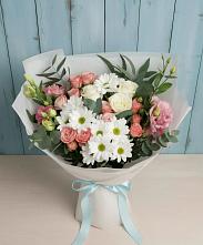 Букет цветов из:  Розы, Лизиантусы и Хризантемы #REPLACE_PRED# Захарово Одинцовского района