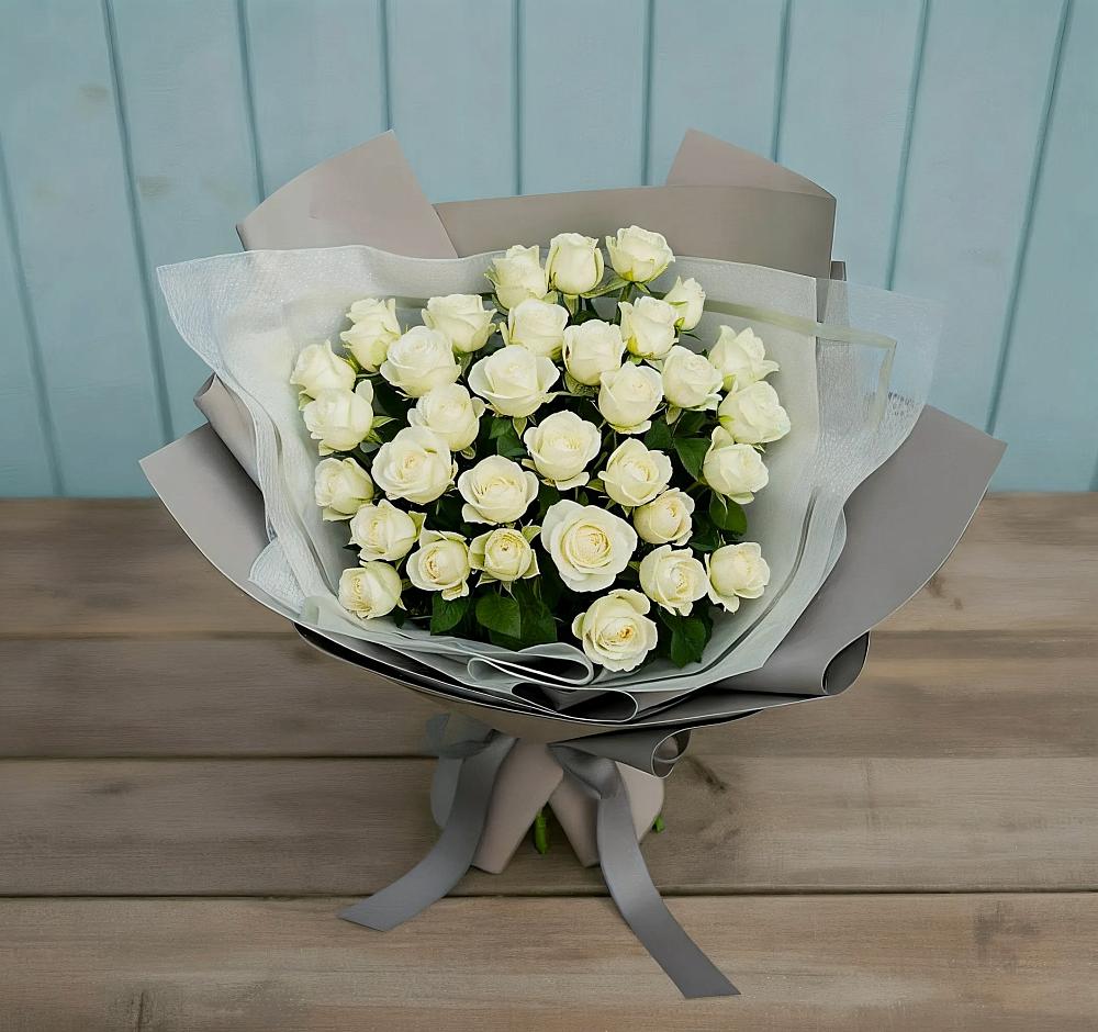 Букет Белоснежная нежность в Захарово Одинцовского района