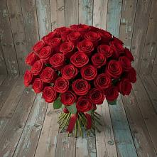Букет 55 Красных роз Фридом #REPLACE_PRED# Захарово Одинцовского района