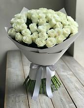 Букет 35 Белых роз в Захарово Одинцовского района