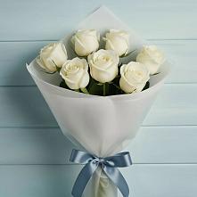 Букет 7 Белых роз Эдлесс Лав в Захарово Одинцовского района