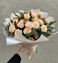 Букет Кремовые розы Латте в Захарово Одинцовского района
