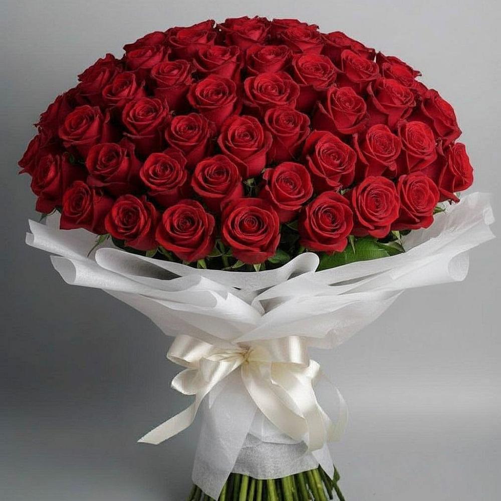 Букет 101 Красная роза Блэк Мэджик в Захарово Одинцовского района