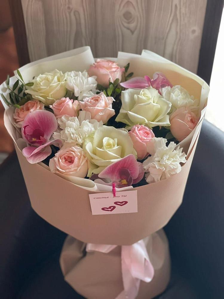 Букет цветов из: Орхидеи, Розы и Гвоздики в Захарово Одинцовского района