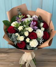 Букет цветов из:  Розы и Альстромерии в Захарово Одинцовского района