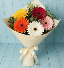 Букет цветов из:  Герберы в Захарово Одинцовского района