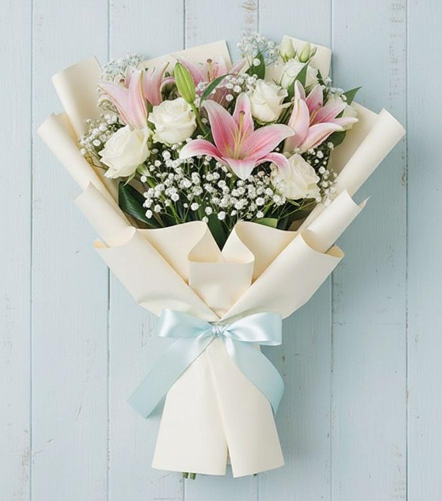 Букет цветов из: Лилии в Захарово Одинцовского района