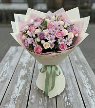 Букет цветов из:  Розы и Хризантемы в Захарово Одинцовского района
