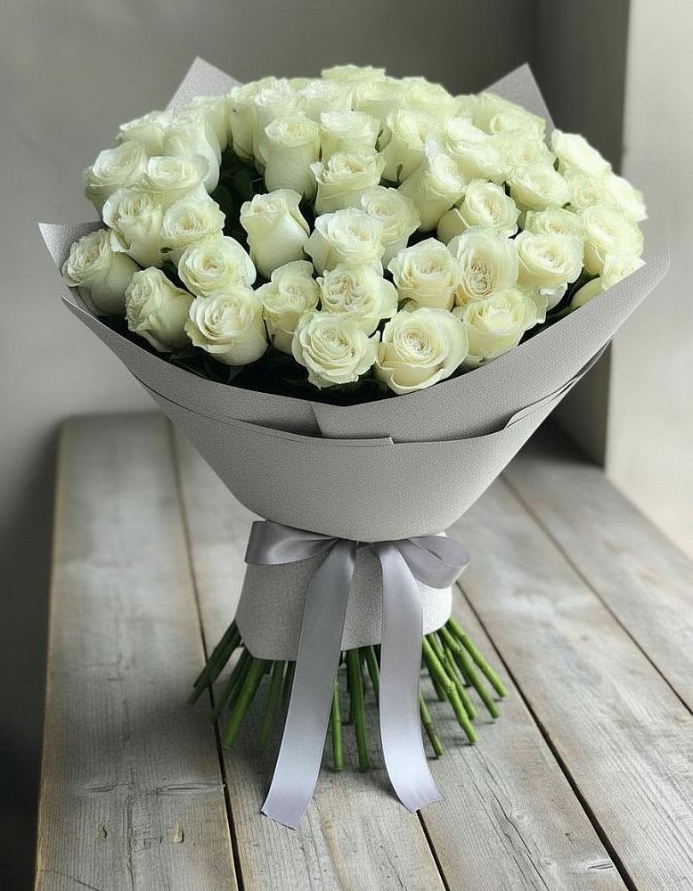 Букет 35 Белых роз в Захарово Одинцовского района