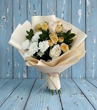 Букет цветов из:  Розы и Хризантемы в Захарово Одинцовского района