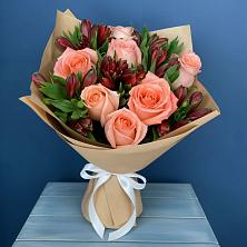 Букет цветов из:  Розы и Альстромерии в Захарово Одинцовского района