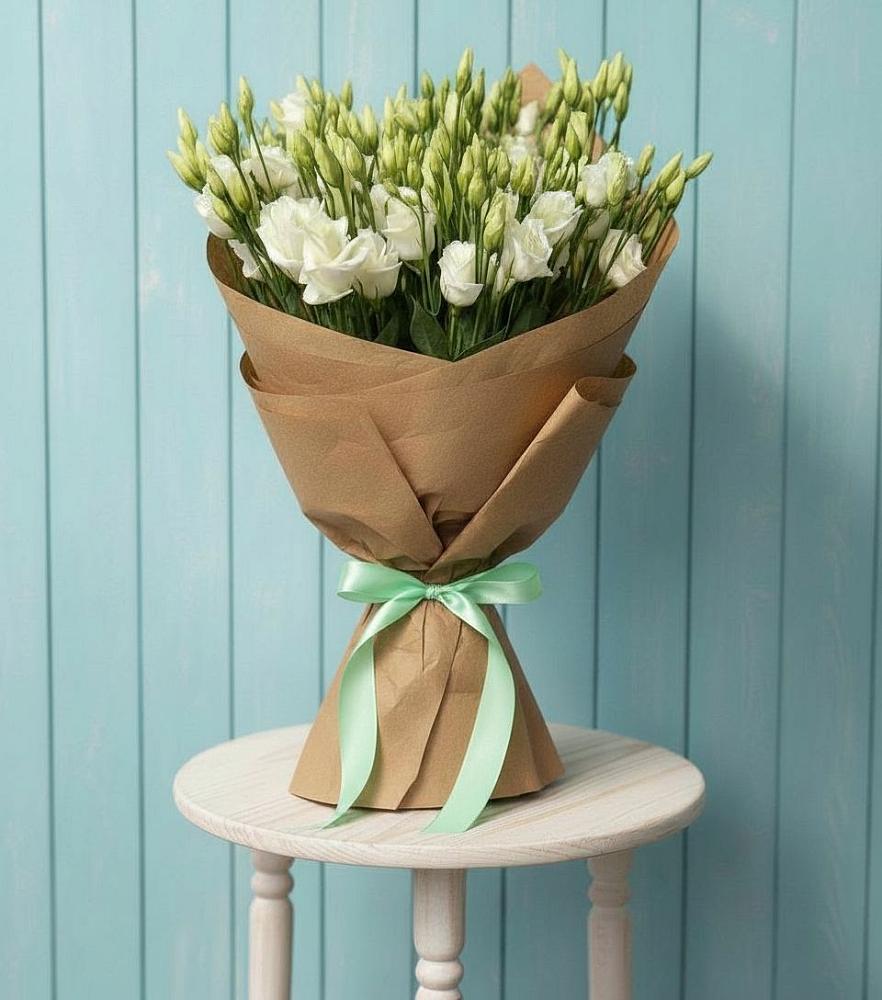 Букет цветов из: Лизиантусы в Захарово Одинцовского района