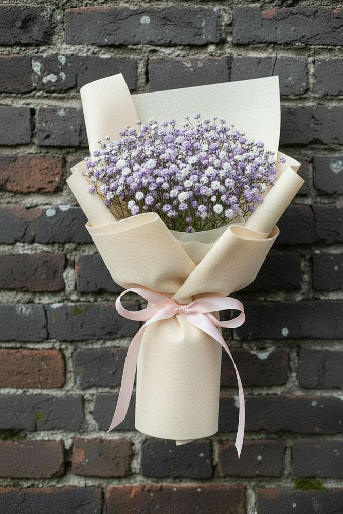 Букет цветов из: Гипсофила в Захарово Одинцовского района