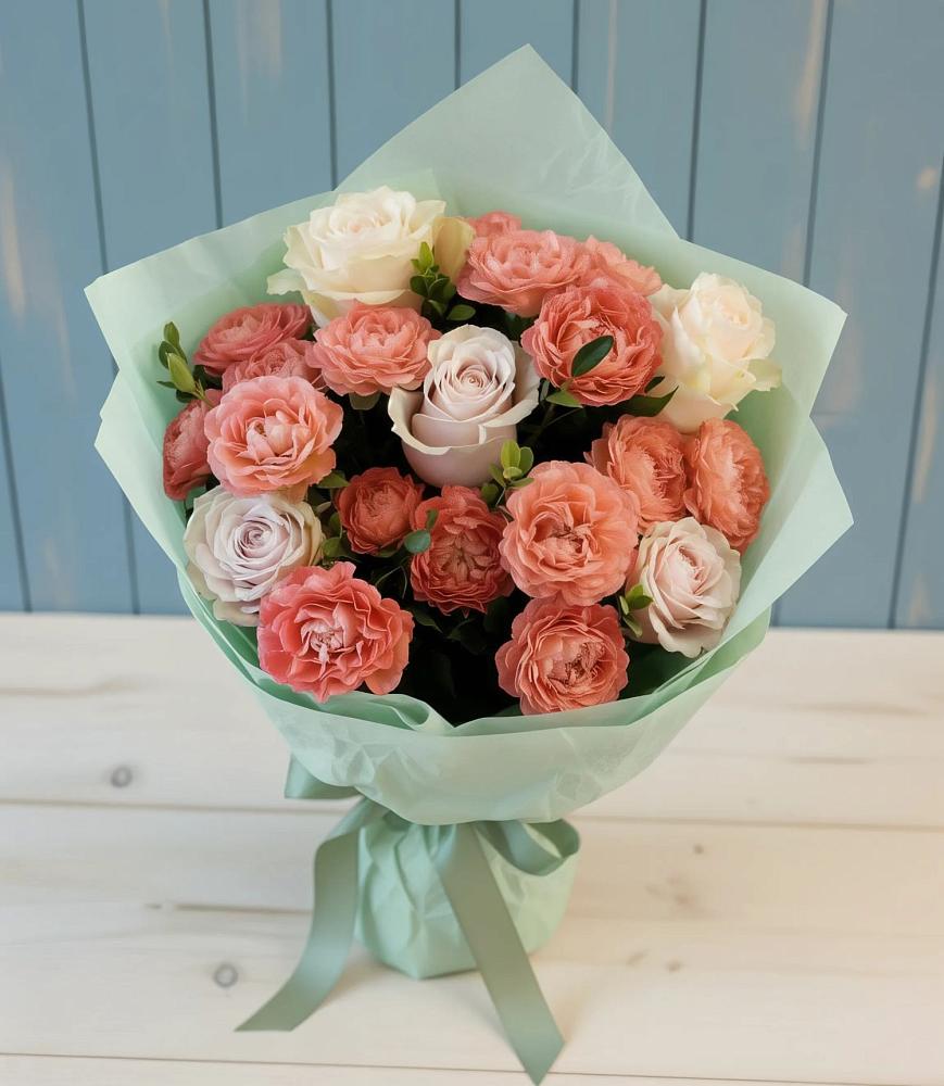 Букет цветов из: Розы в Захарово Одинцовского района