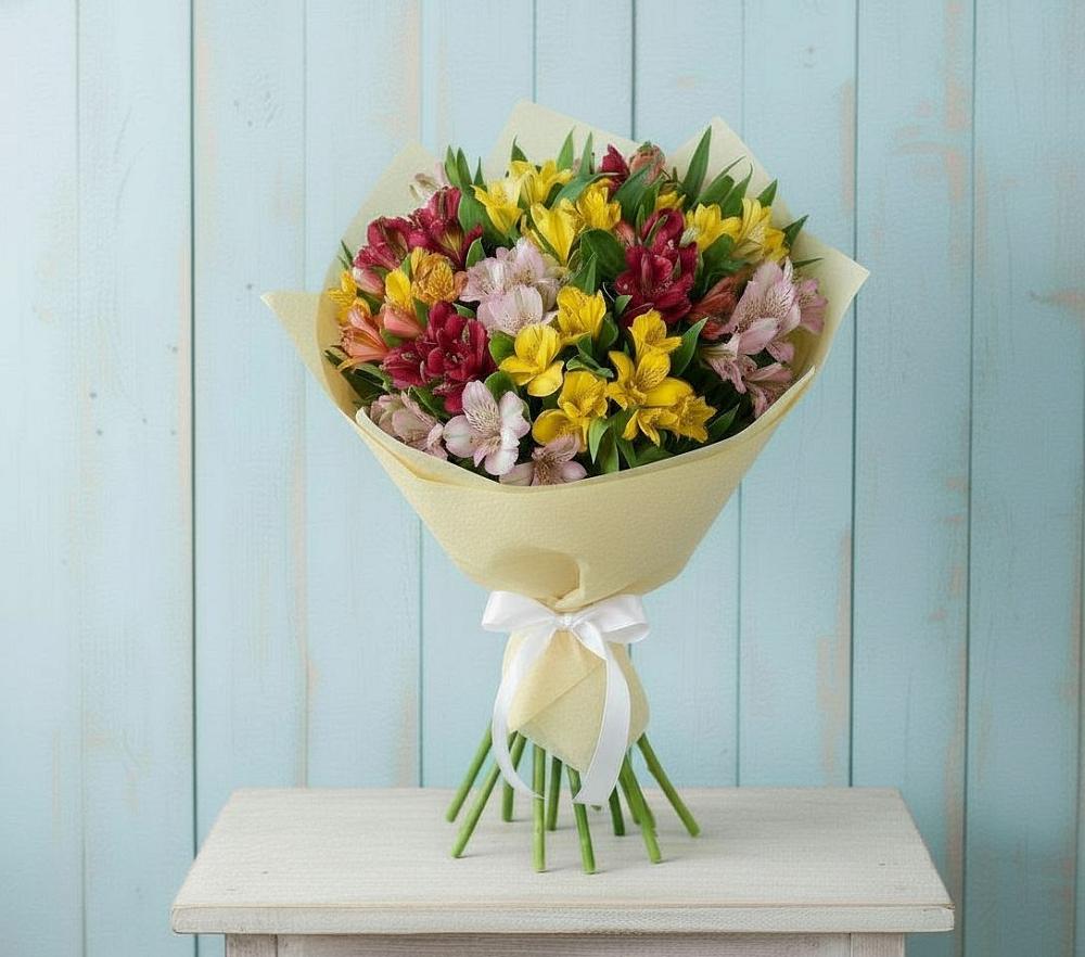 Букет цветов из: Альстромерии в Захарово Одинцовского района