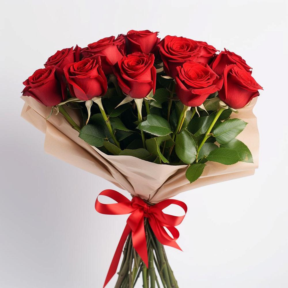 Букет 11 Красных роз Эдлесс Лав в Захарово Одинцовского района