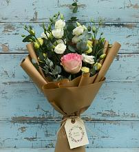 Букет цветов из:  Розы и Лизиантусы #REPLACE_PRED# Захарово Одинцовского района